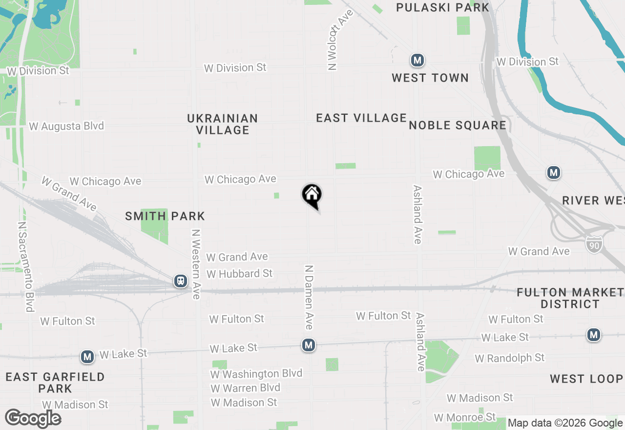 Map of 1952 W Erie Street #3W, Chicago, IL 60622