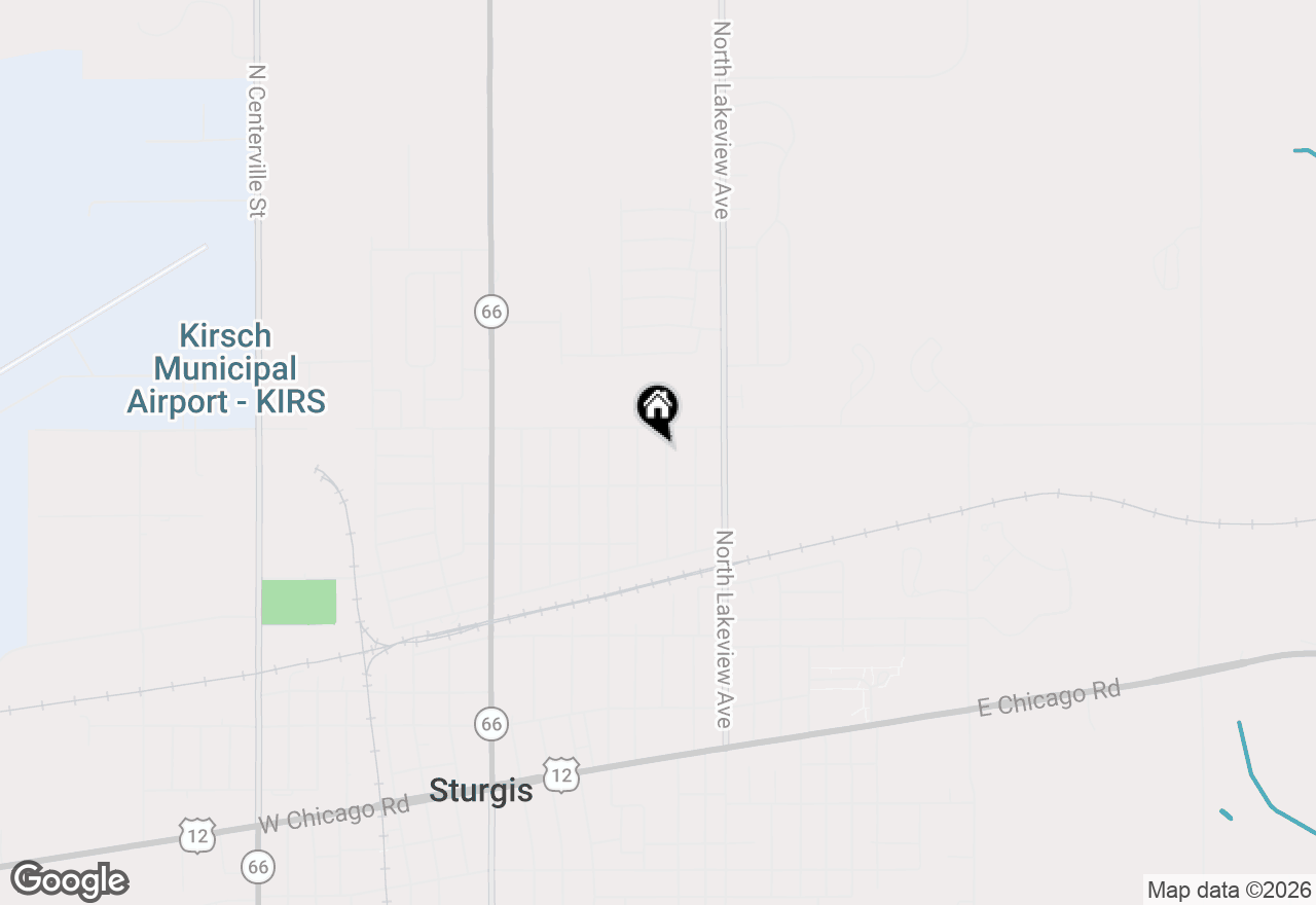 Map of 512 Center Street, Sturgis, MI 49091