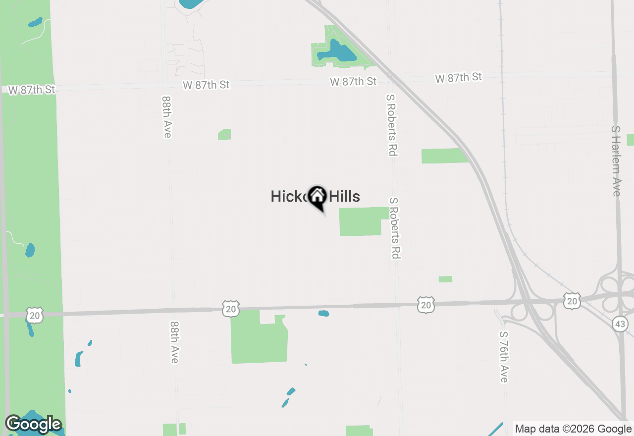 Map of 9141 S 83rd Avenue, Hickory Hills, IL 60457