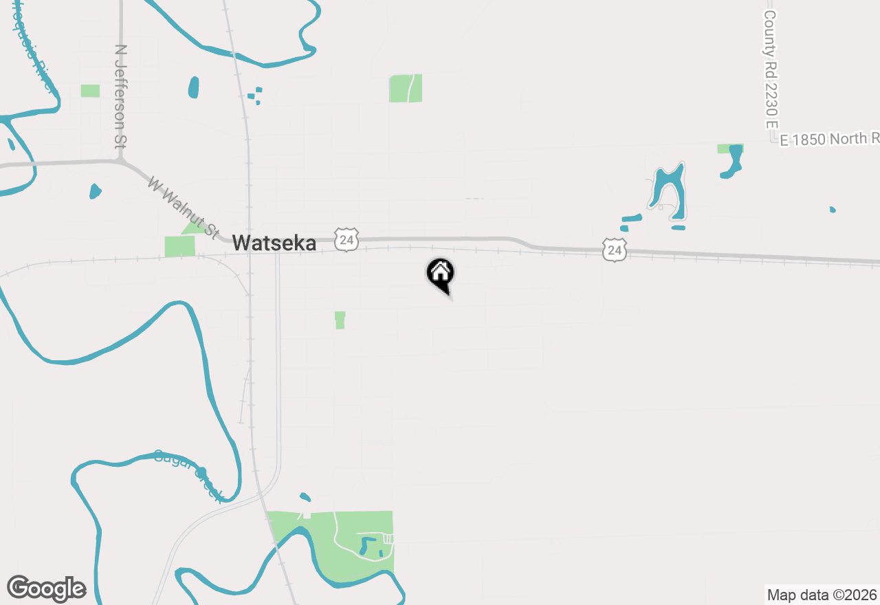 Map of 538 E Mulberry Street, Watseka, IL 60970