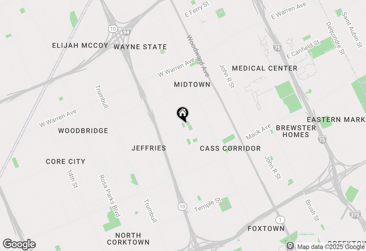 Map of 655 W Willis Street #210, Detroit, MI 48201