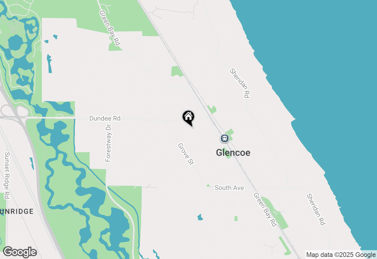 Map of 829 Greenwood Avenue, Glencoe, IL 60022