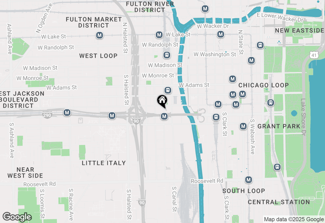 Map of 420 S Clinton Street #414A, Chicago, IL 60607