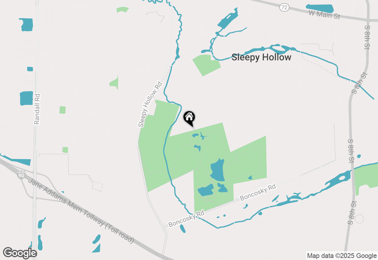 Map of 701 Surrey Lane, Sleepy Hollow, IL 60118