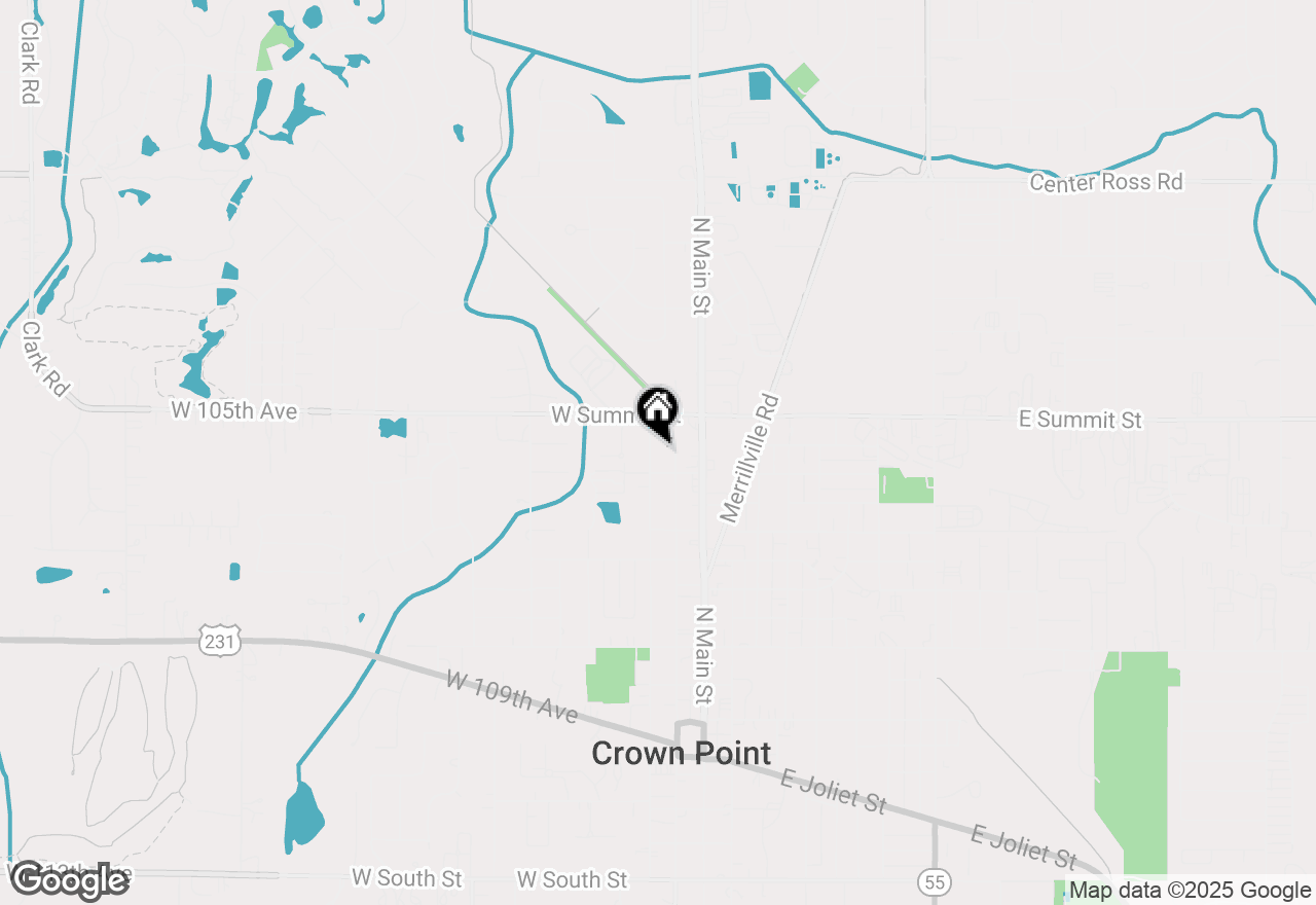 Map of 808 N West Street, Crown Point, IN 46307