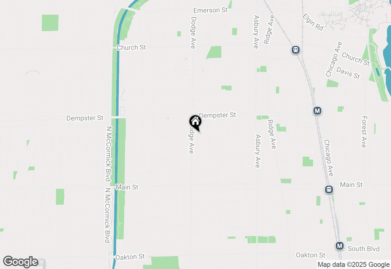 Map of 1820 Crain Street, Evanston, IL 60202