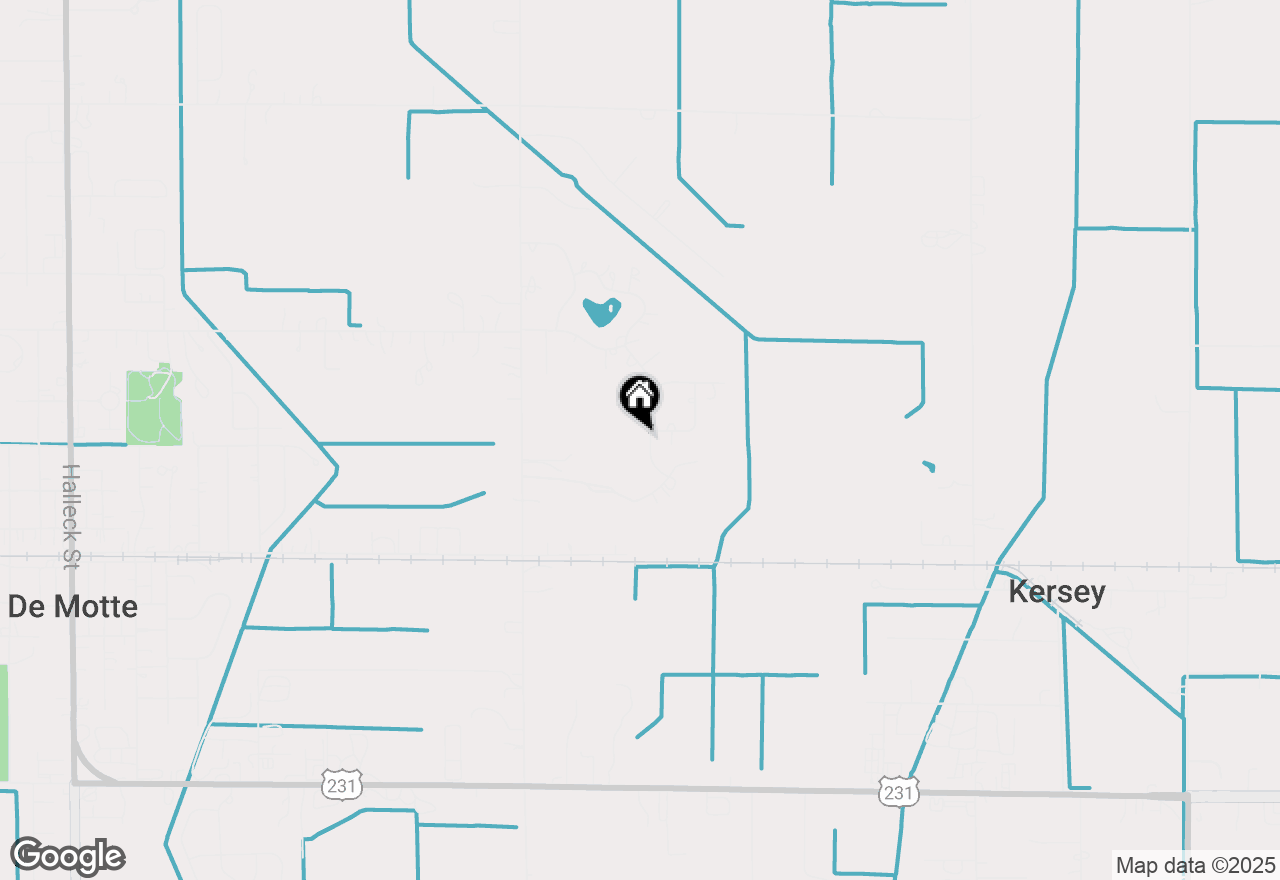 Map of 6854 Mercedes Lane, Demotte, IN 46310