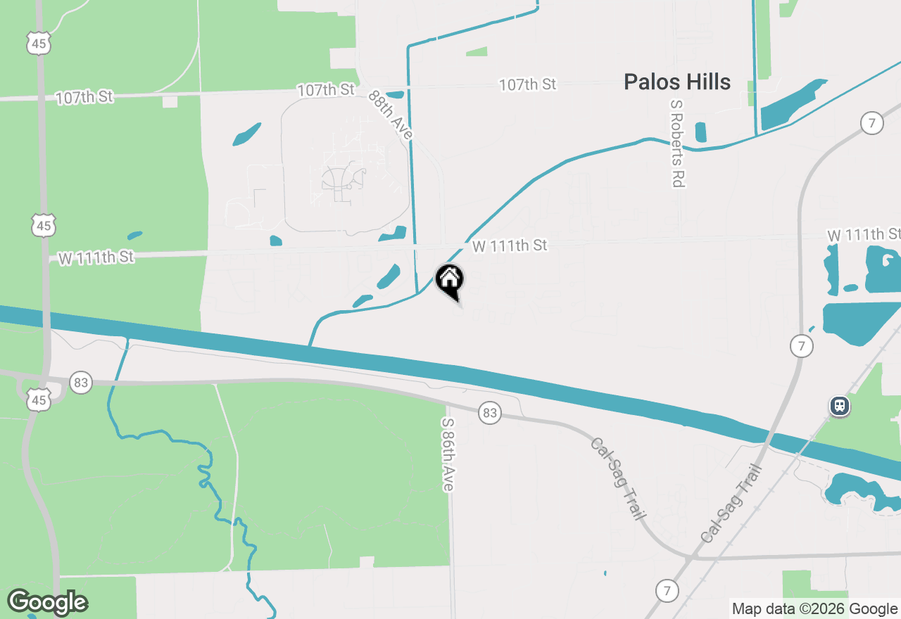 Map of 19 Cour Leroux, Palos Hills, IL 60465