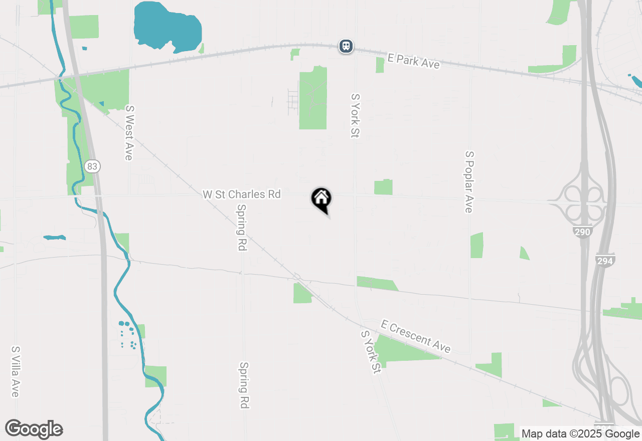 Map of 408 S Cottage Hill Avenue, Elmhurst, IL 60126