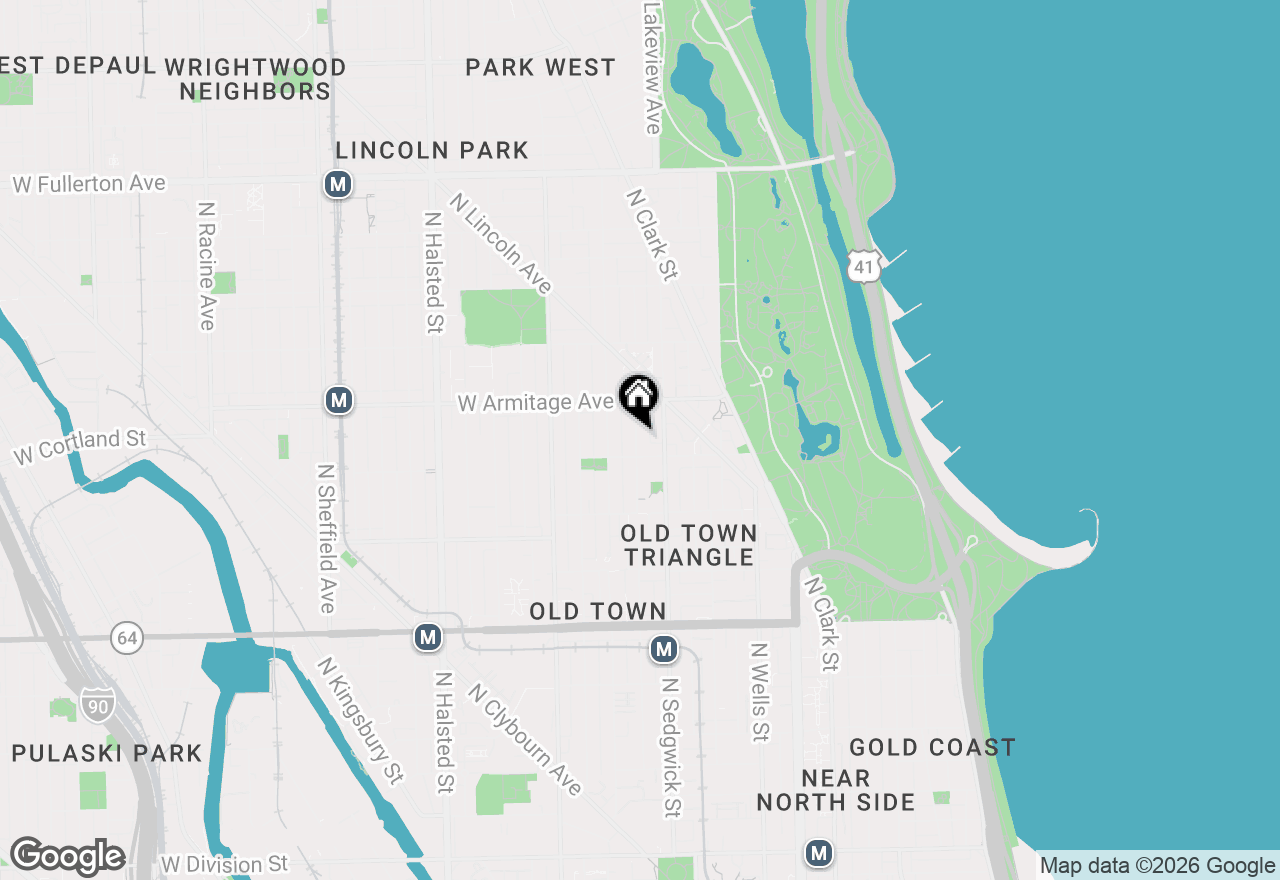 Map of 1917 N Hudson Avenue #1917, Chicago, IL 60614