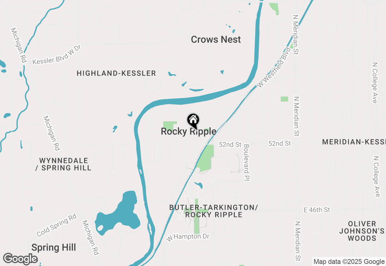 Map of 5260 Clarendon Road, Indianapolis, IN 46208