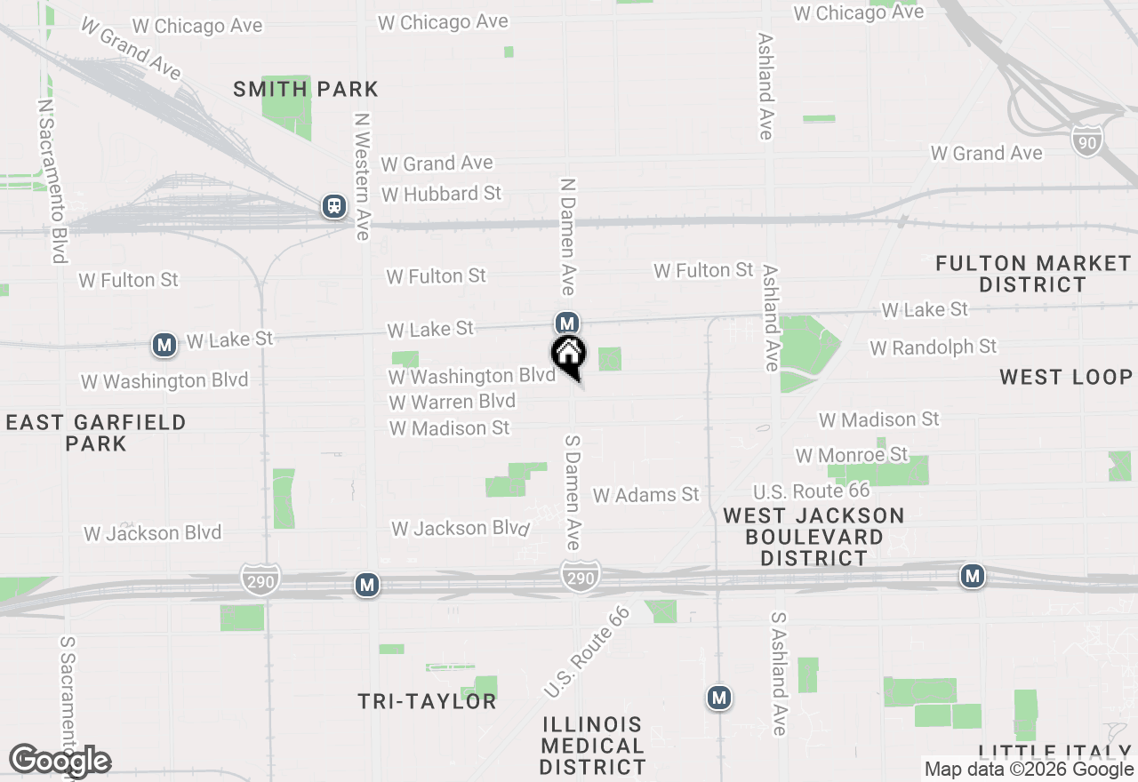 Map of 2000 W Warren Boulevard #5SW, Chicago, IL 60612