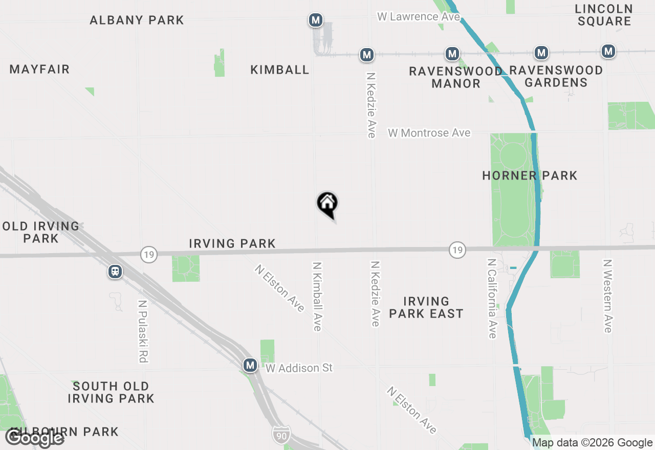 Map of 3335 W Belle Plaine Avenue #3A, Chicago, IL 60618