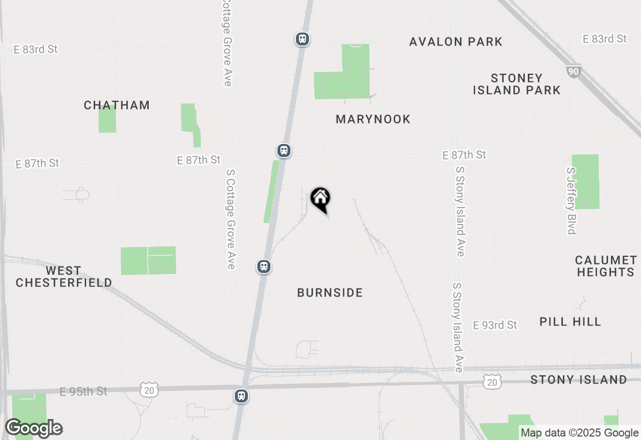 Map of 8909 S Greenwood Avenue, Chicago, IL 60619