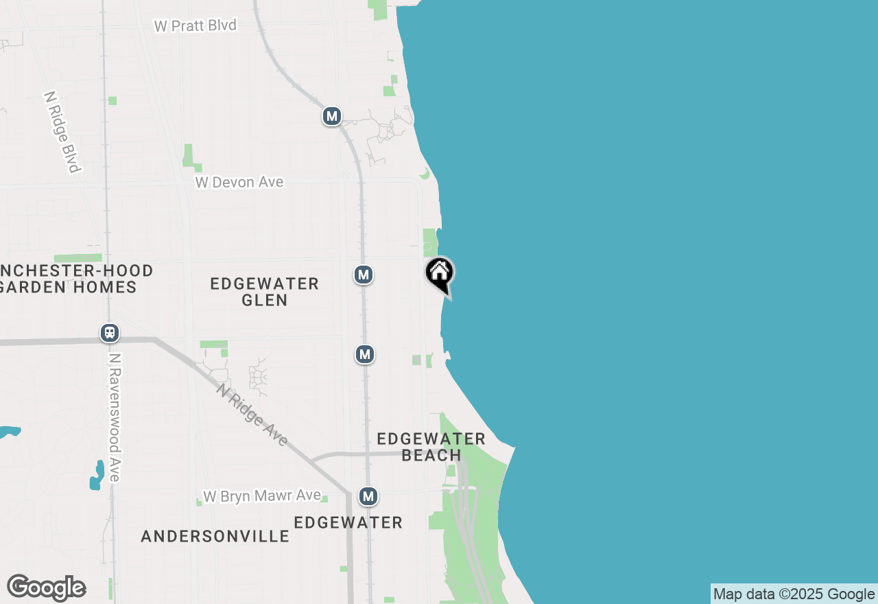 Map of 940 W Glenlake Avenue #19B, Chicago, IL 60660