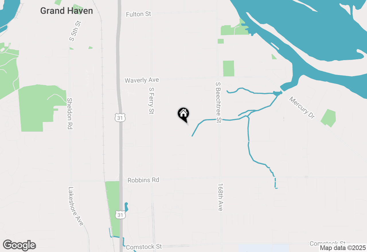 Map of 1107 S Griffin Street, Grand Haven, MI 49417
