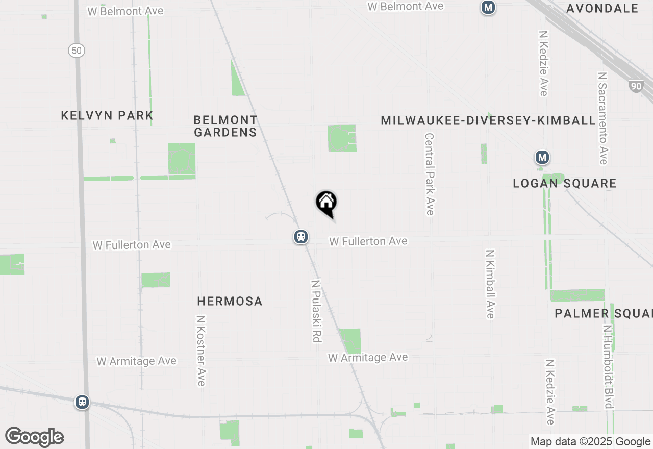 Map of 2434 N Harding Avenue #G, Chicago, IL 60634