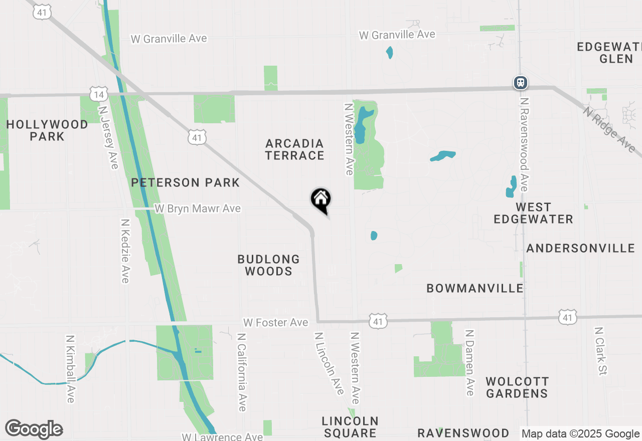 Map of 5534 N Campbell Avenue #0003, Chicago, IL 60625