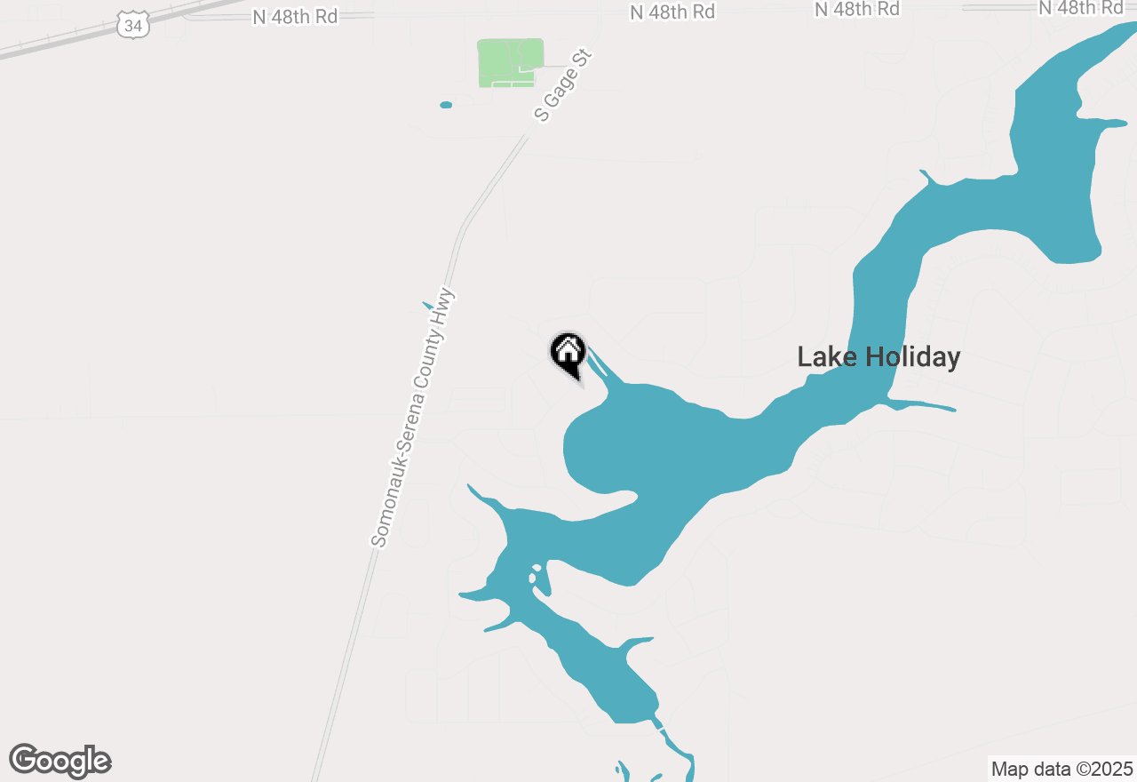 Map of 310 Holiday Drive, Lake Holiday, IL 60552