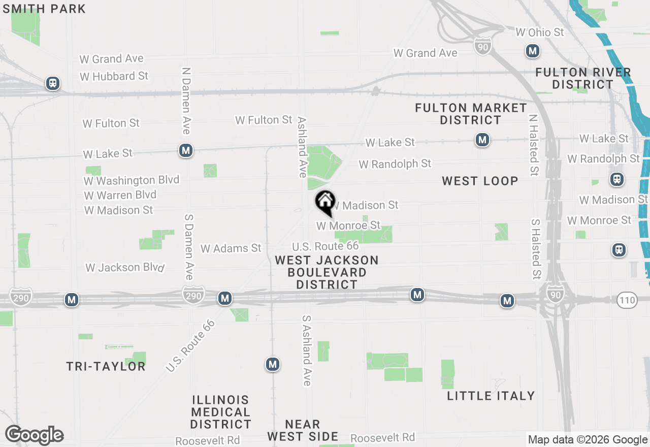 Map of 1500 W Monroe Avenue #126, Chicago, IL 60607