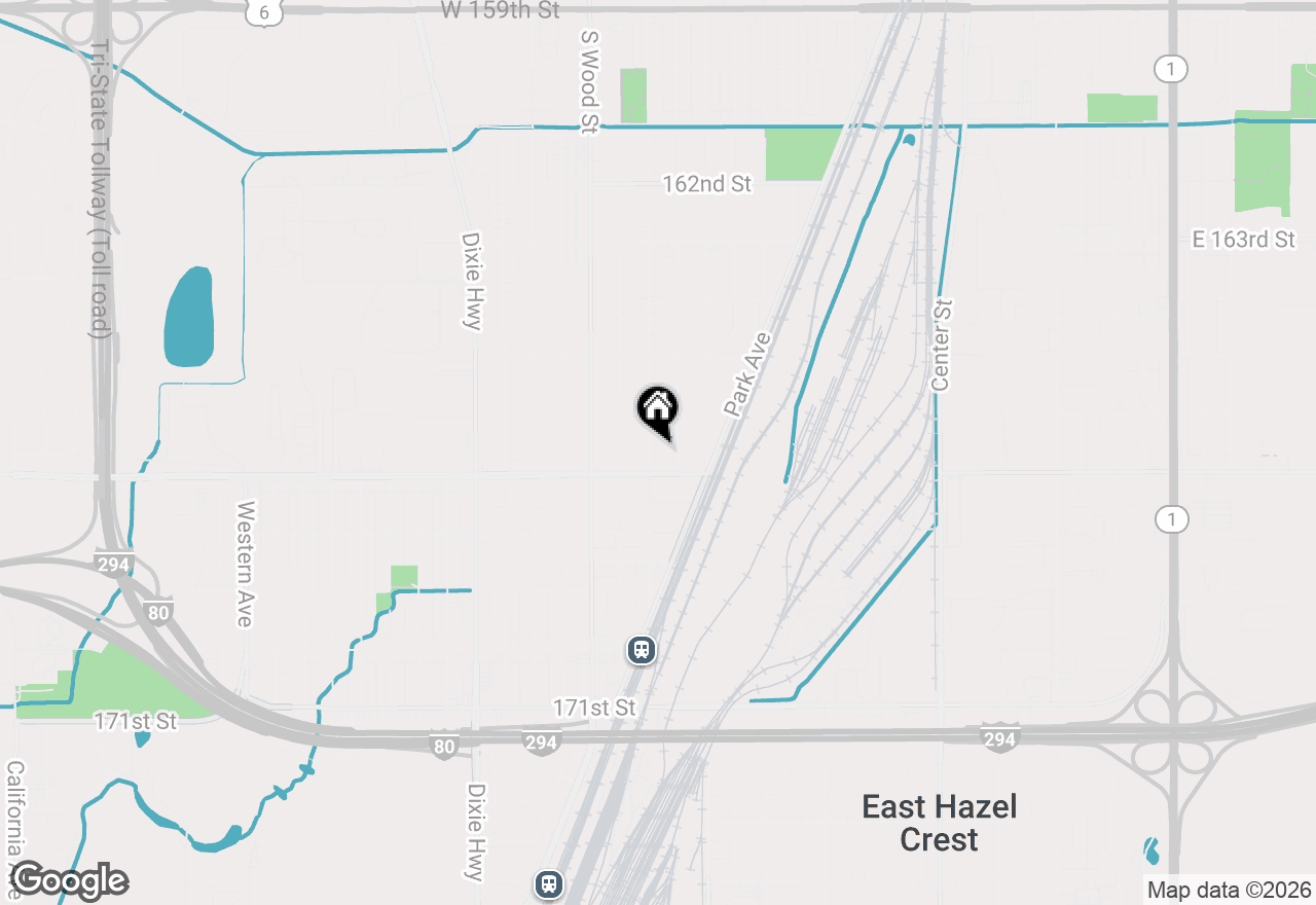 Map of 16641 Paulina Street, Markham, IL 60426