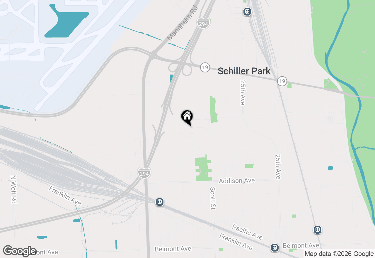 Map of 10121 Hartford Court #1B, Schiller Park, IL 60176
