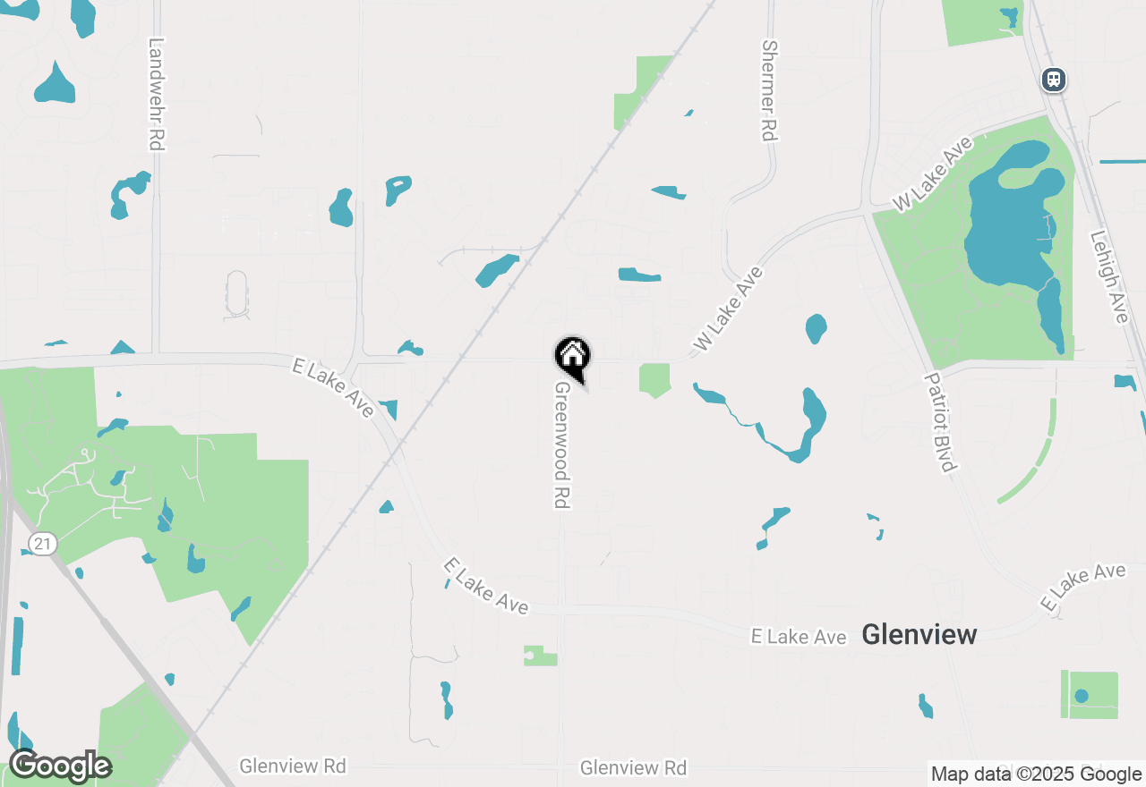 Map of 1725 Greenwood Road #1C, Glenview, IL 60026