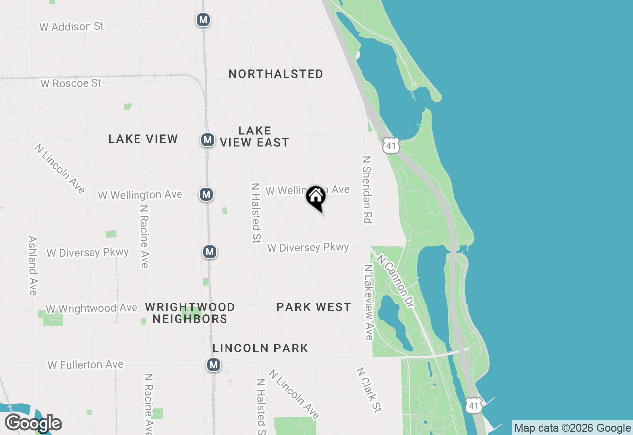 Map of 550 W Surf Street #609, Chicago, IL 60657