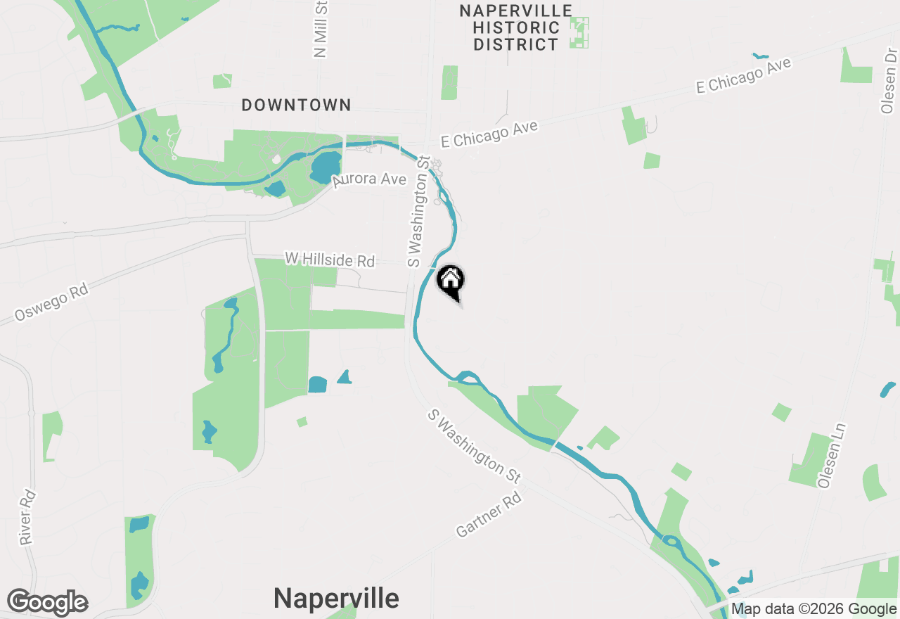 Map of 661 Willow Road, Naperville, IL 60540