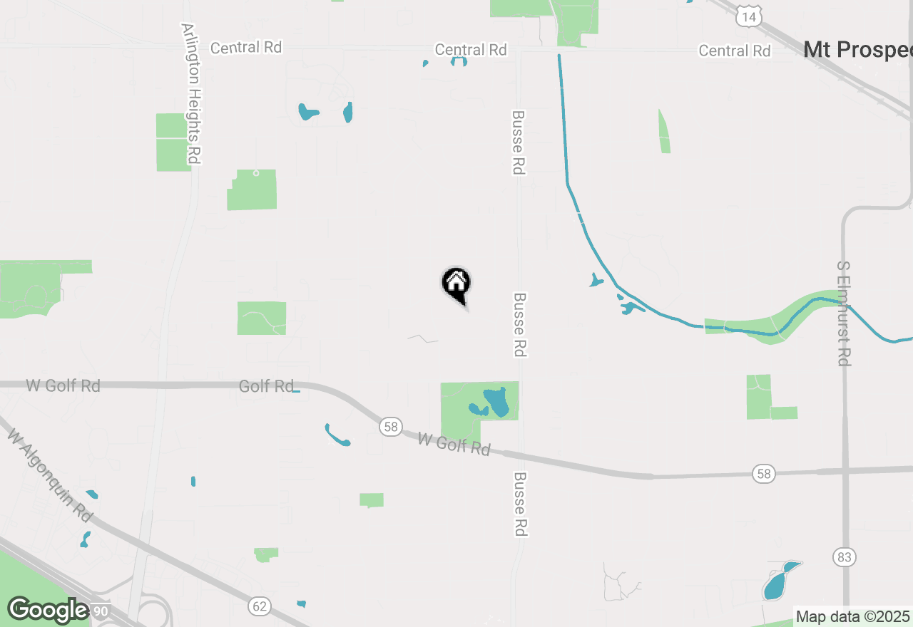 Map of 1716 W Myrtle Drive, Mount Prospect, IL 60056