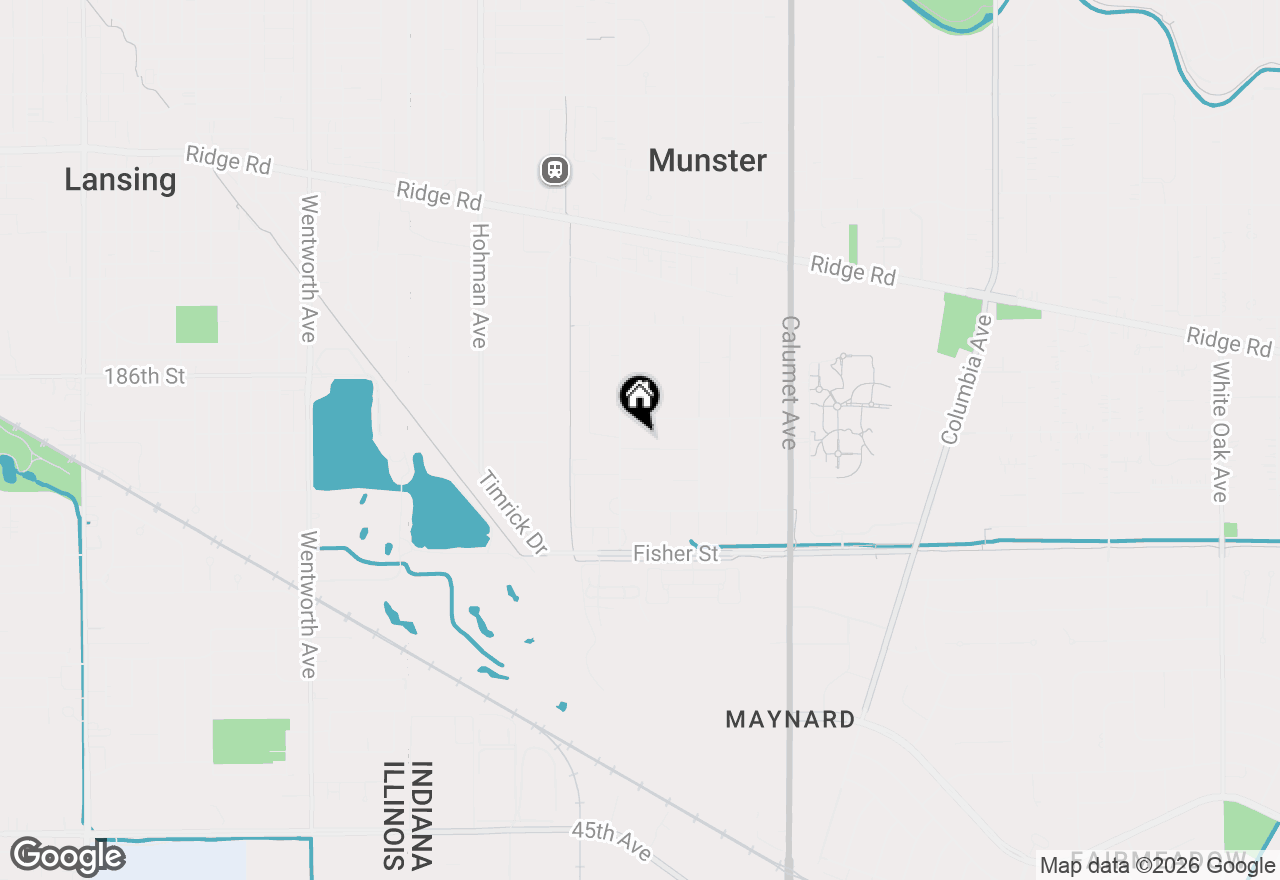 Map of 519 Hickory Lane, Munster, IN 46321