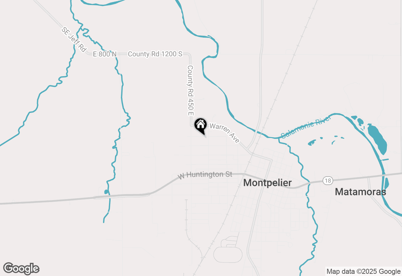 Map of 511 W Plate Glass Street, Montpelier, IN 47359