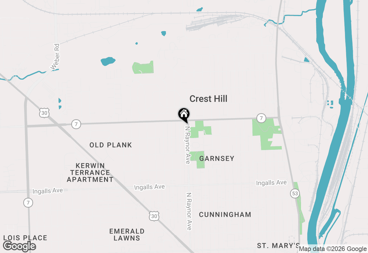 Map of (Address confidential), Joliet, Illinois 60435