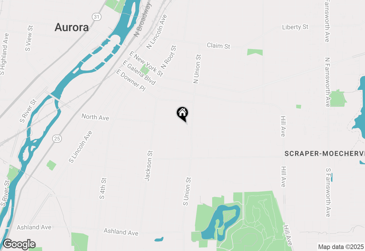 Map of 626 North Avenue, Aurora, IL 60505