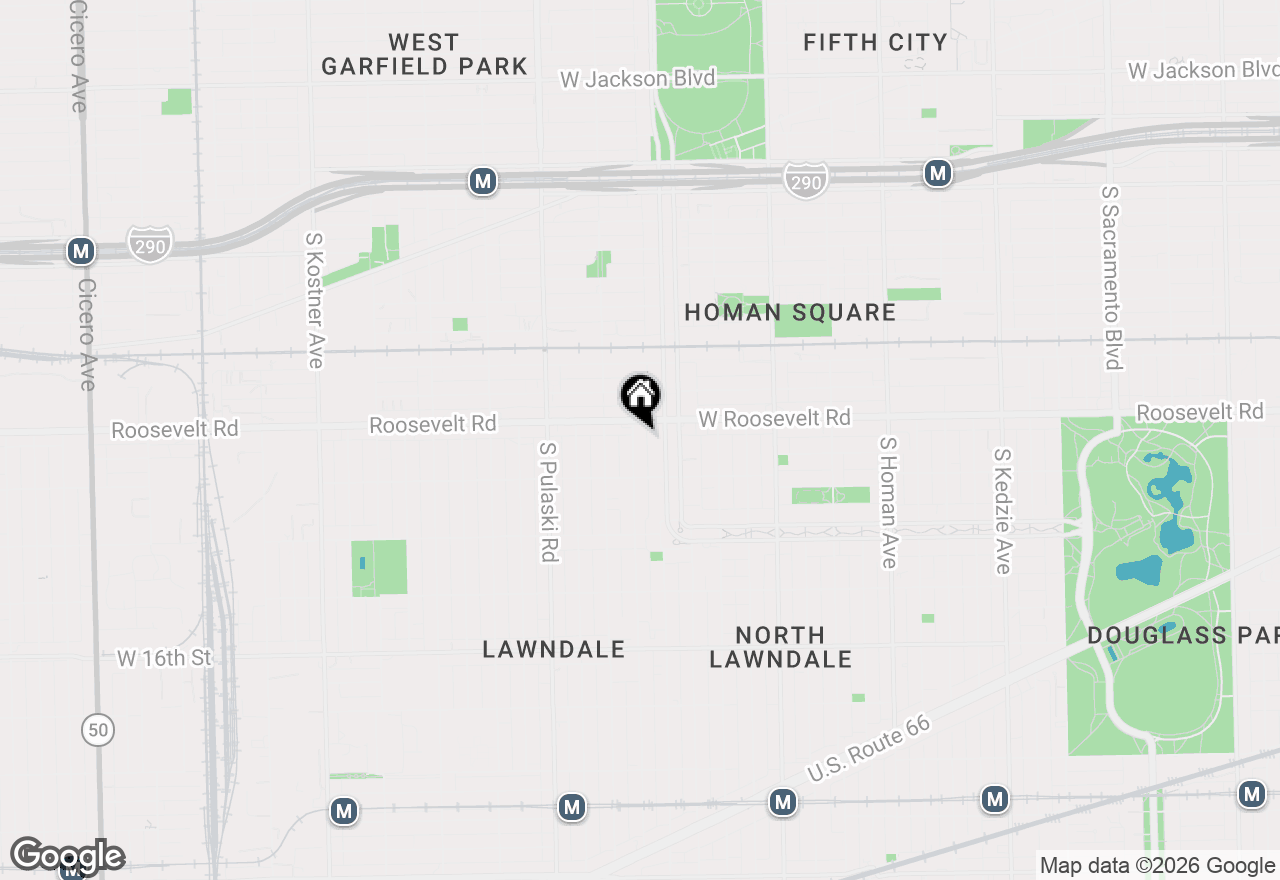 Map of 1217 S Avers Avenue, Chicago, IL 60623