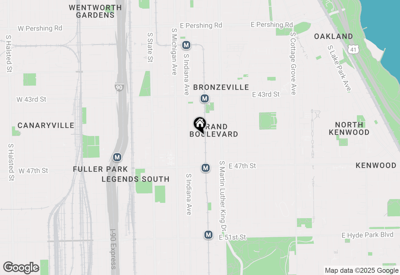 Map of 4516 S Prairie Avenue, Chicago, IL 60653