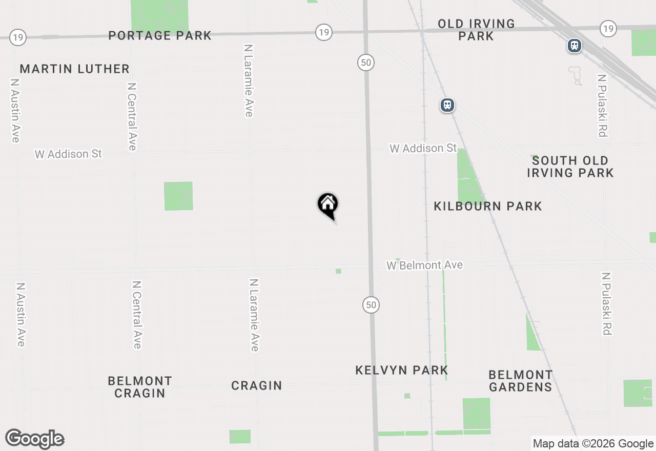 Map of 4925 W Henderson Street #1, Chicago, IL 60641