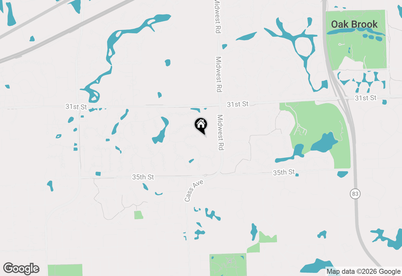 Map of 1807 Midwest Club Parkway, Oak Brook, IL 60523