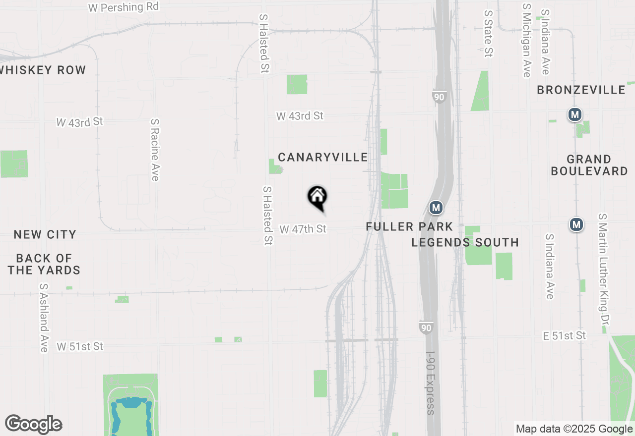 Map of 613 W 46th Place, Chicago, IL 60609