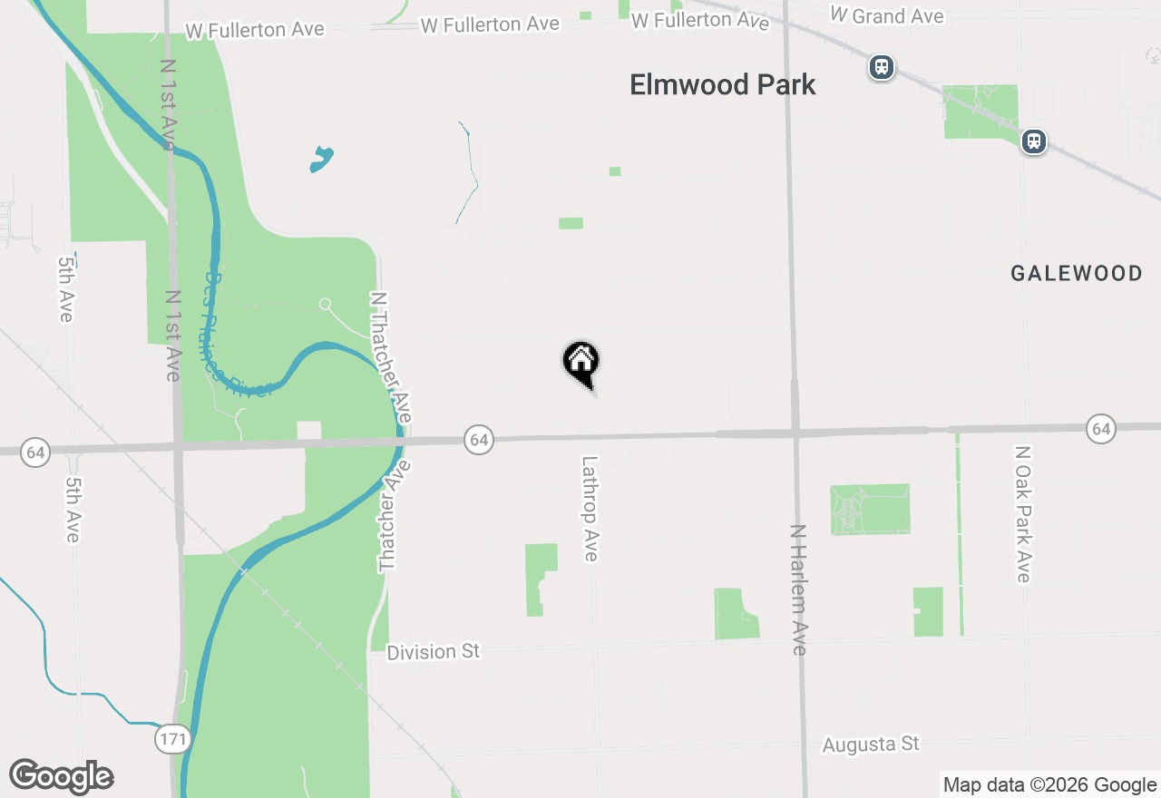 Map of 1634 N 76th Avenue, Elmwood Park, IL 60707