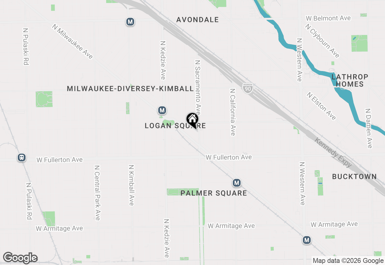 Map of 2522 N Willetts Court #3S, Chicago, IL 60647