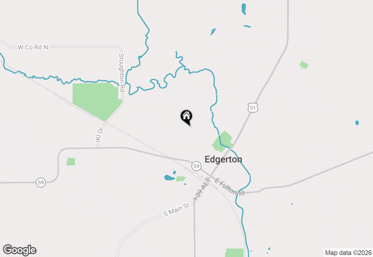Map of 410 Washington Street, Edgerton, WI 53534
