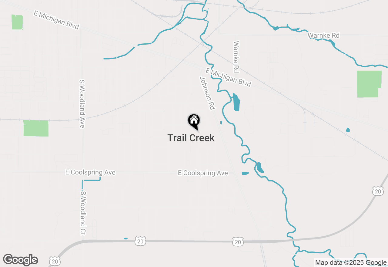 Map of 202 Robin Trail, Trail Creek, IN 46360