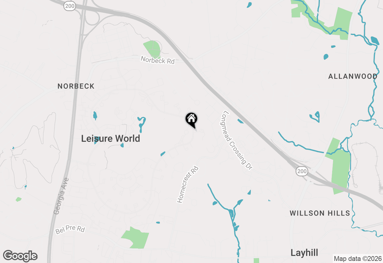 Map of 2900 N Leisure World Boulevard #312, Silver Spring, MD 20906