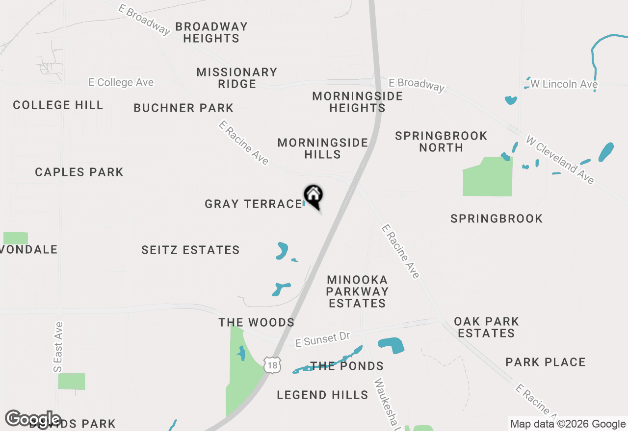 Map of 503 Garden Prairie Dr, Waukesha, WI 53186