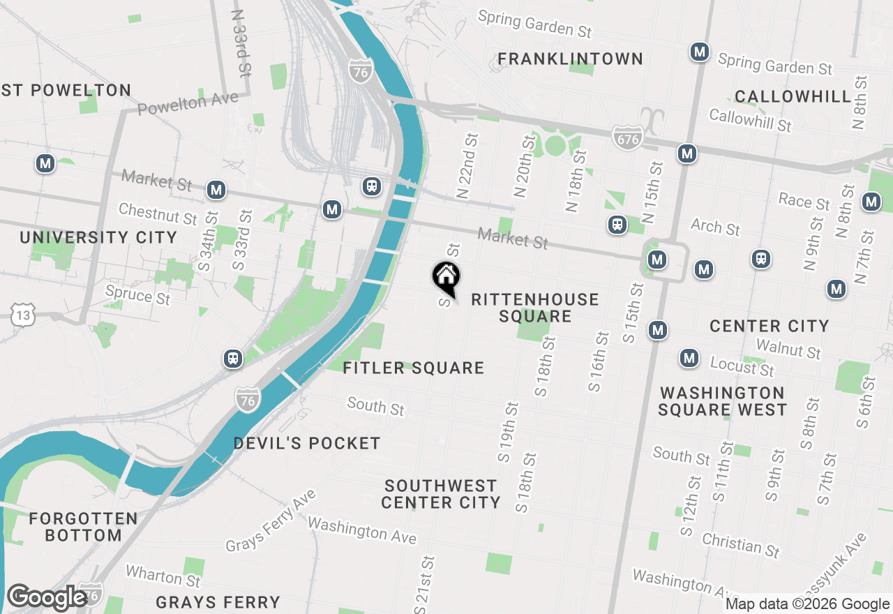 Map of 2139 Saint James Place, Philadelphia, PA 19103