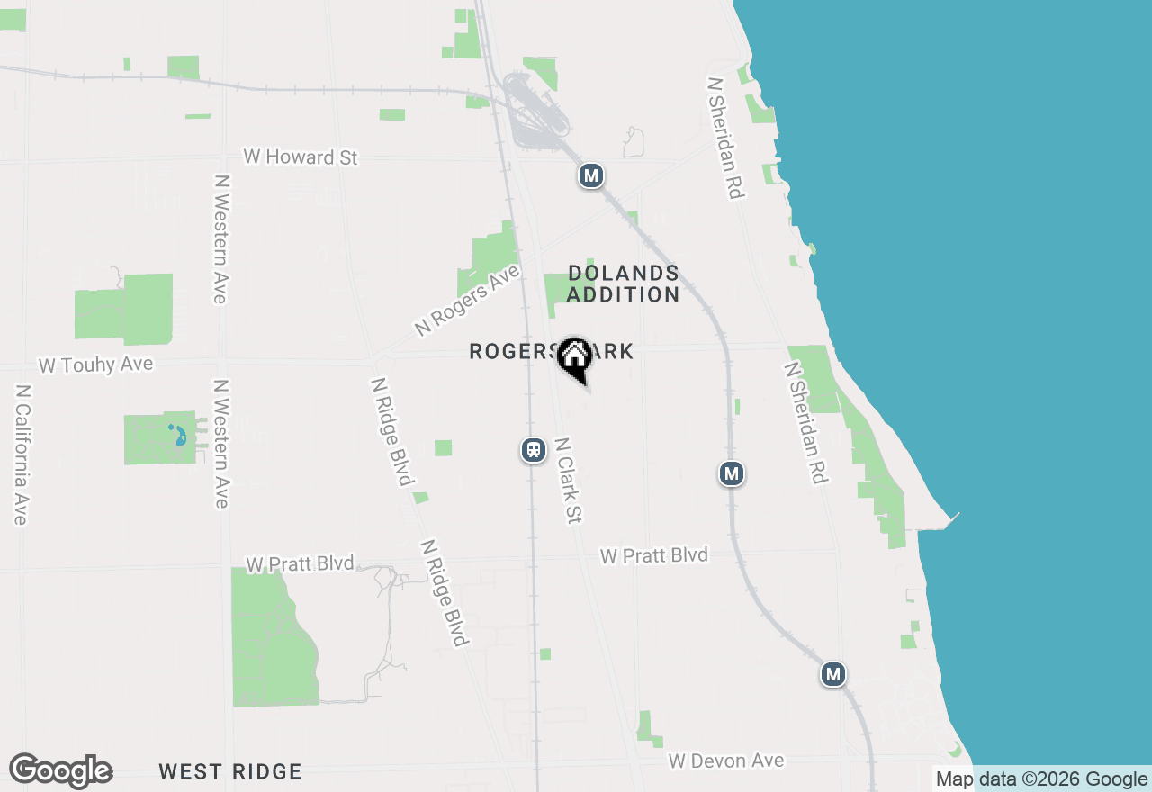 Map of 1727 W Estes Avenue #C, Chicago, IL 60626