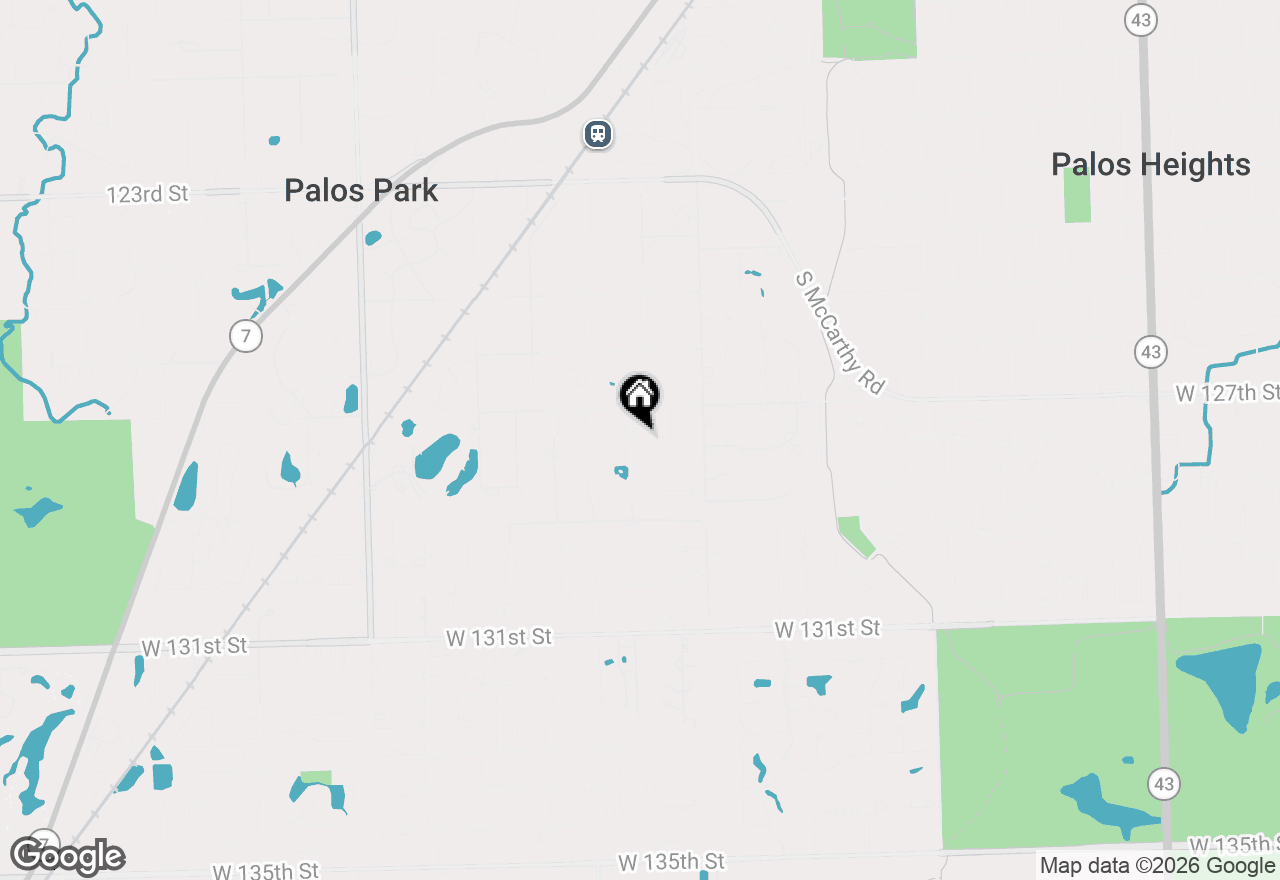 Map of 12747 S 81st Court, Palos Park, IL 60464