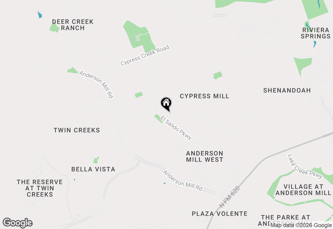 Map of 2707 Buckeye Trl, Cedar Park, TX 78613