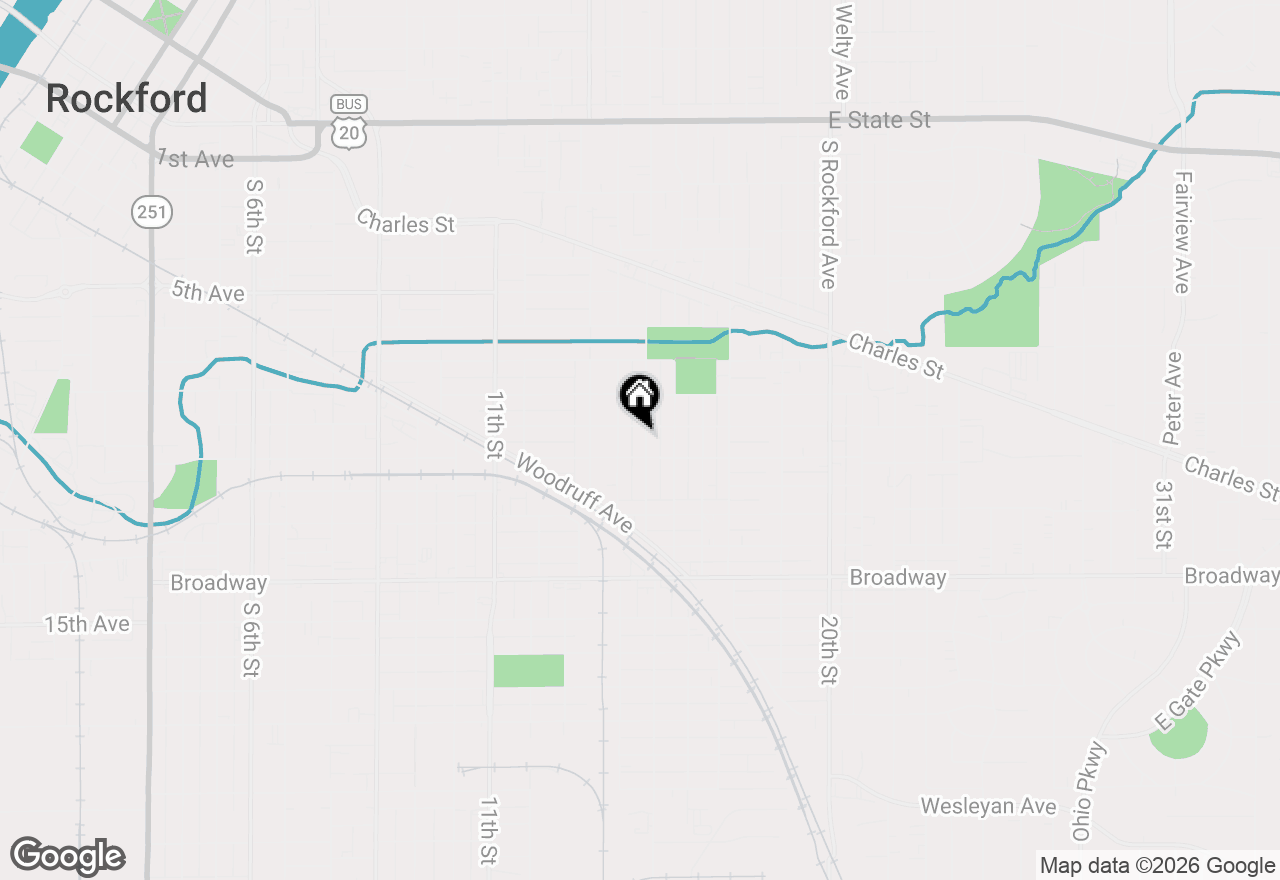 Map of 1011 15th Street, Rockford, IL 61104